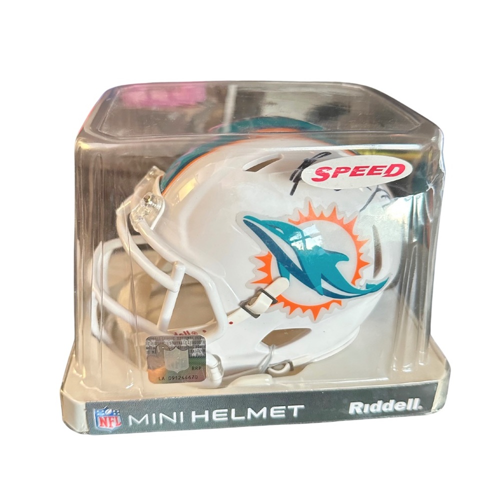 2013 Signed NFL mini Dolphins Helmet